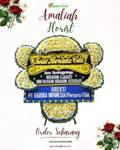 Papan Bunga Duka di Cideng